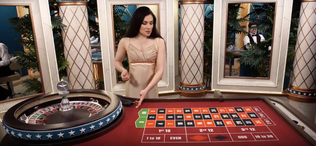 Live roulette - game stream illustration 