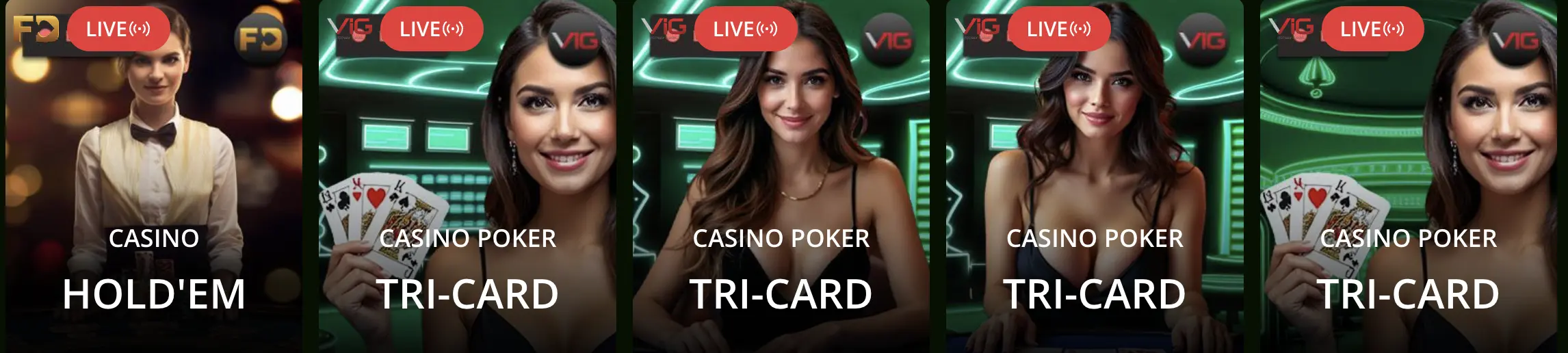 Wild io Casino Poker Live